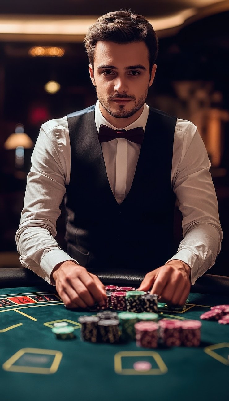 Layar pengaturan taruhan dan pilihan paket bonus Mesin Arcade